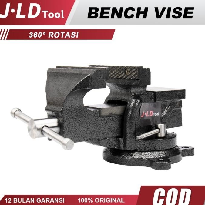 Ragum Besi Baja Cor Catok 4 Inci Bench Vice Penjepit Putar 100mm