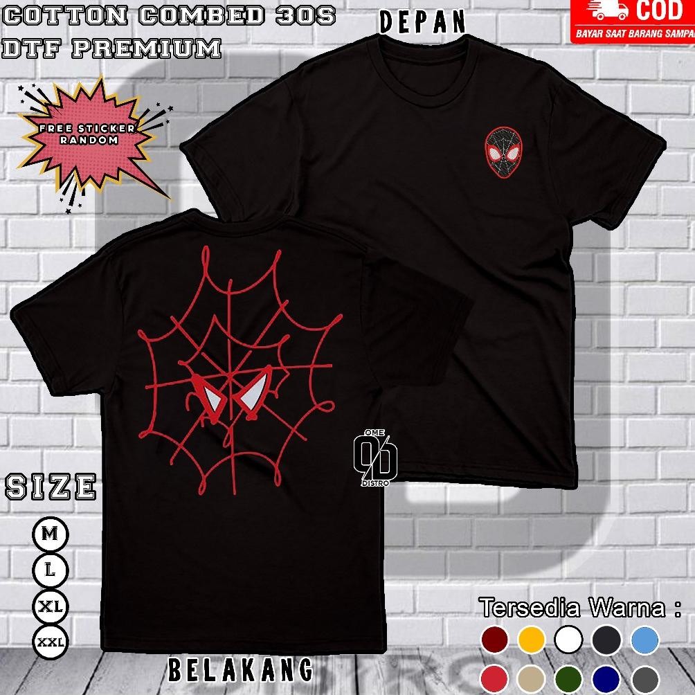 Terbaru Kaos Couple Spiderman Miles Morales & Gwen Stacy Warna Putih Kaos Spiderman Couple T-Shirt S