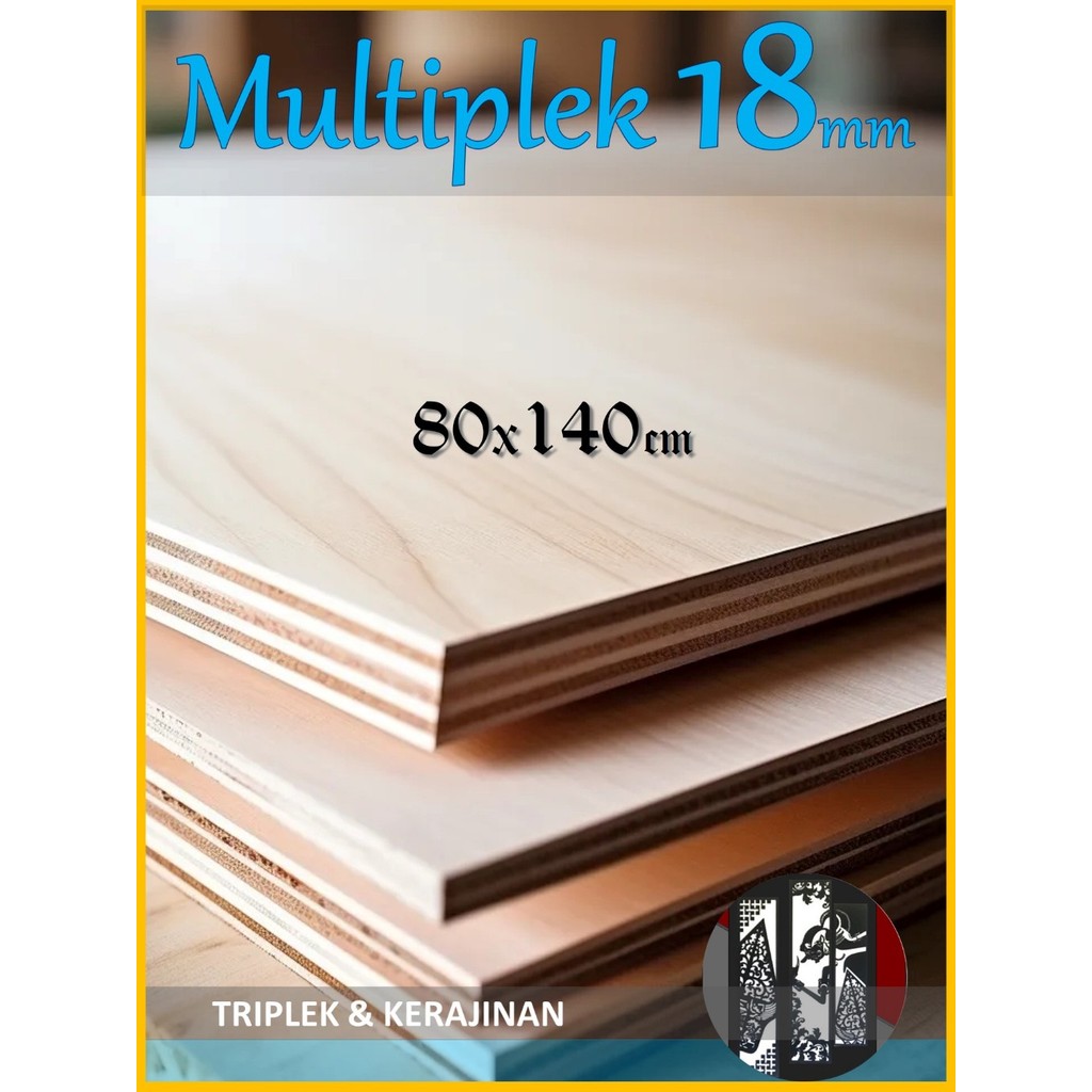 Triplek 18mm 80x140 cm Multiplek MDF Melamin Blokmin Blokboard 18 mm 140x80 | 80 x 140 | 140 x 80 cm