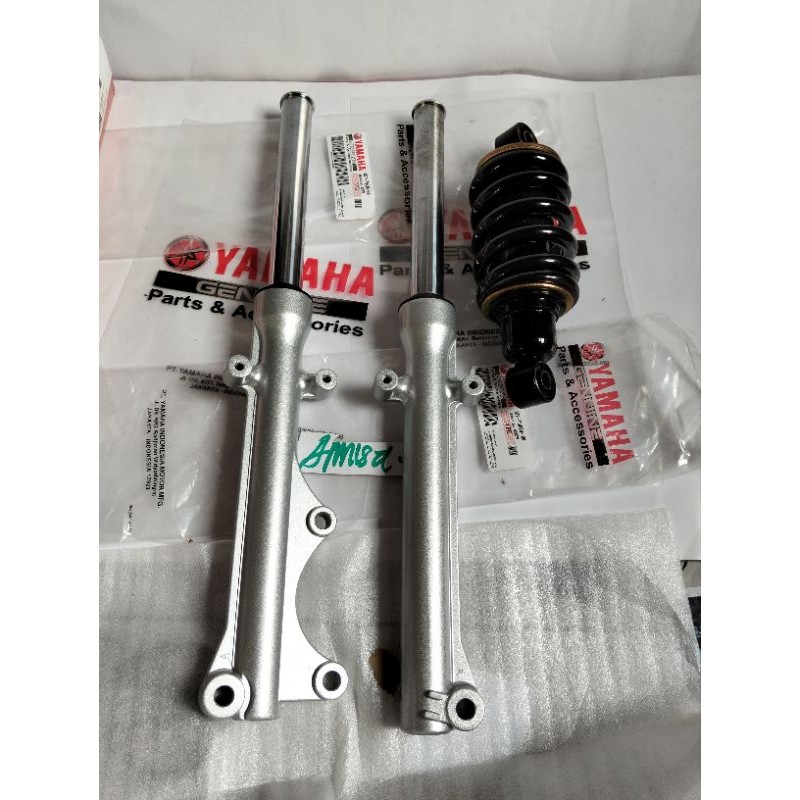 shock breaker belakang Jupiter MX old + AS shock depan tabung Jupiter MX old 1s7
