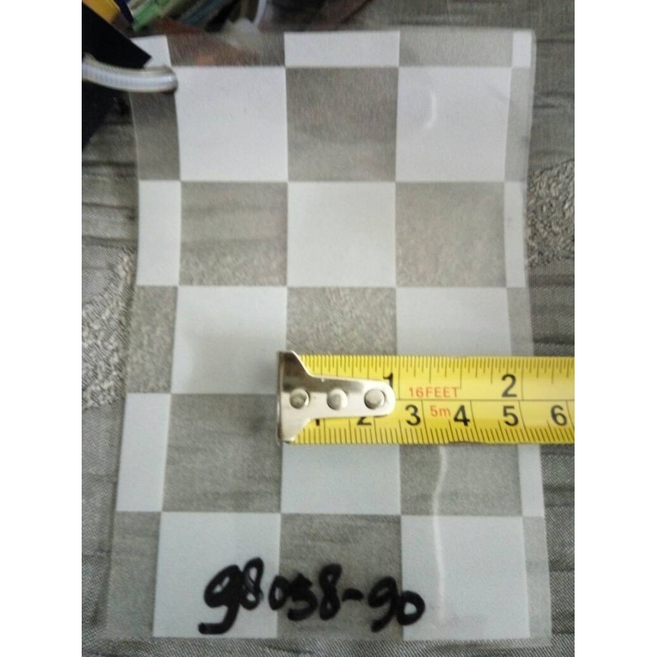 Kaca Film, Stiker Kaca, Sunblast, Sandblast Motif Kotak Kotak