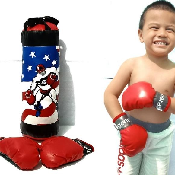 Mainan Samsak Dan Sarung Tinju Anak /Mainan Tinju Tinjuan