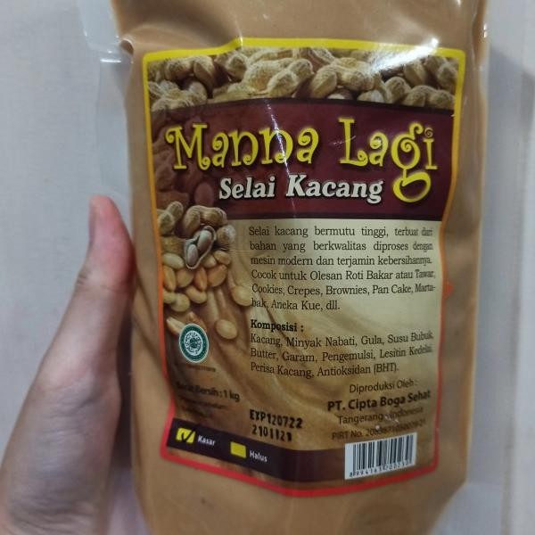 

Selai Kacang Mannalagi Kasar 1Kg