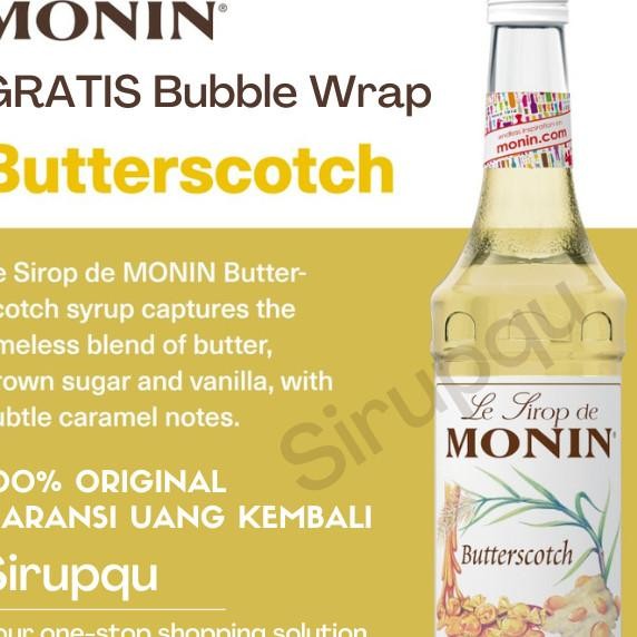 

Monin Butterscotch Syrup 70 Cl 700 Ml / Sirup / Cafe / Kedai / Kopi