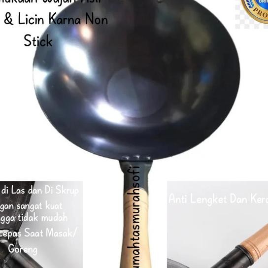 Wajan Baja Wok Baja Kuali Baja Seasoning Siap Pakai