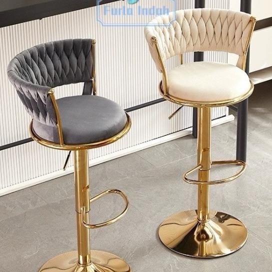 Kursi Bar Gold Mewah Kursi Cafe Kursi Barstool Hidrolix Kursi Tinggi