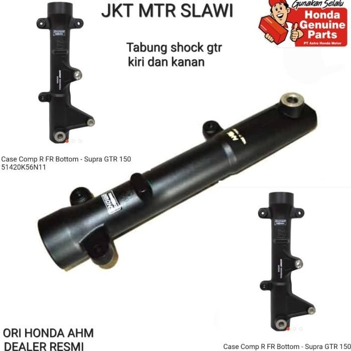 Tabung as shock kiri kanan supra gtr shock breaker depan gtr 150 ori Import