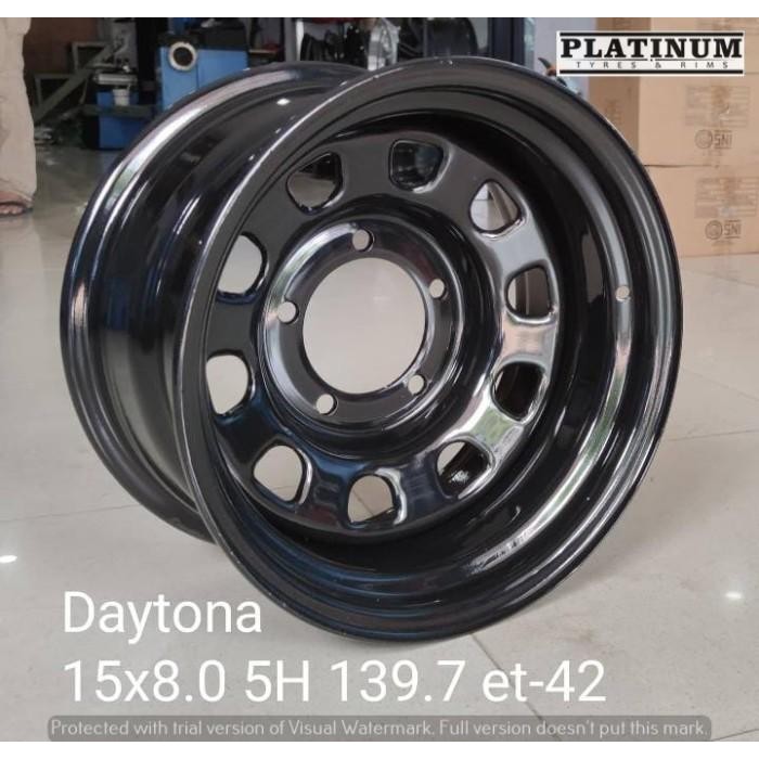 velg daytona ring15 lebar 8 et-42 cocok untuk jimny,taruna,jeep,feroza Original