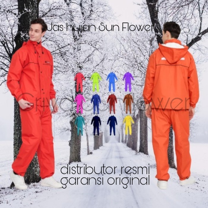 Jas Hujan Sunflower Original Sun Flower Raincoat