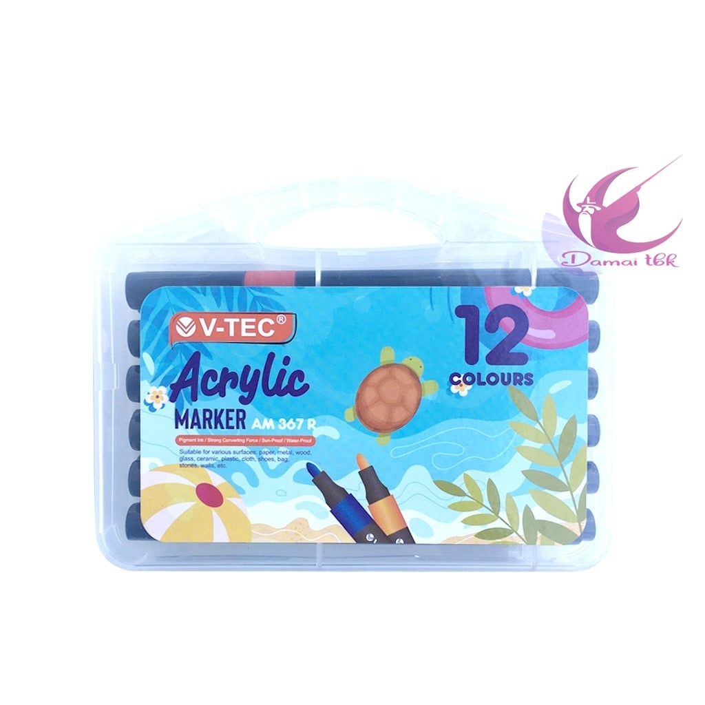 

V-Tec Acrylic Marker 12 Color (Am 367 R)