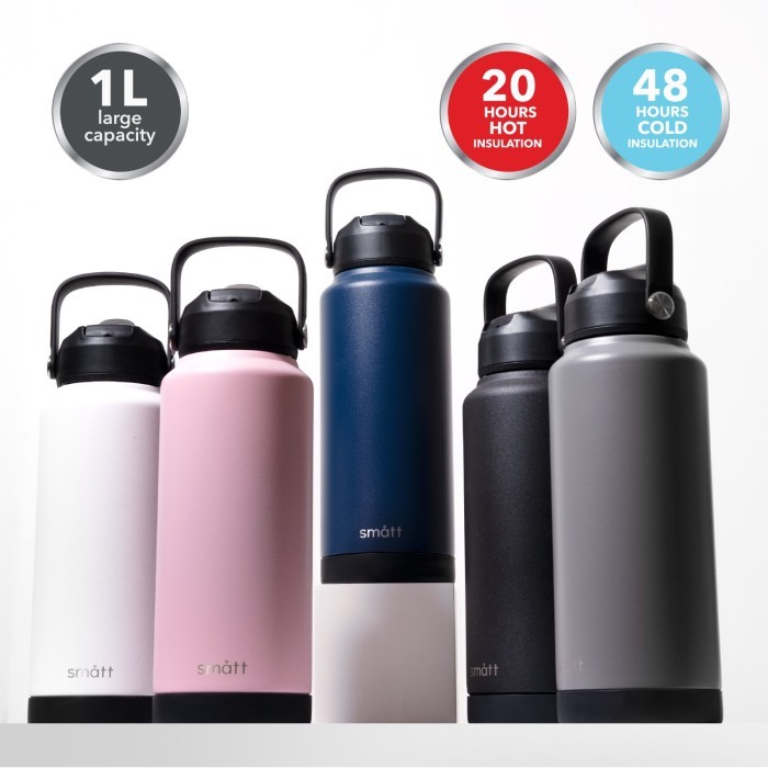 Smatt Double Insulation Bottle Termos 1 Liter Tumbler Stainless 1000ML
