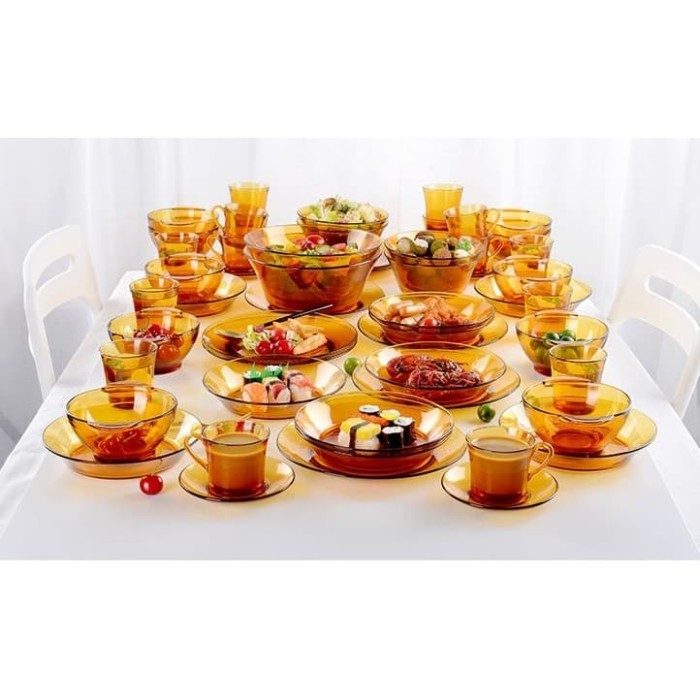 Ready Stock Duralex Piring Paris Amber Soup Plate 23 Cm (Isi 6 Pcs) Original Quality