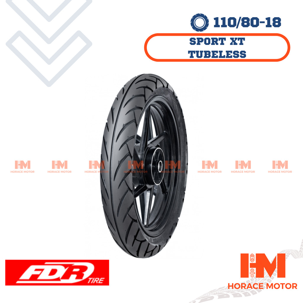 [HRC]FDR Sport XT 110/80-18 Ring 18 110/80 Ban Motor Tubeless Tubles