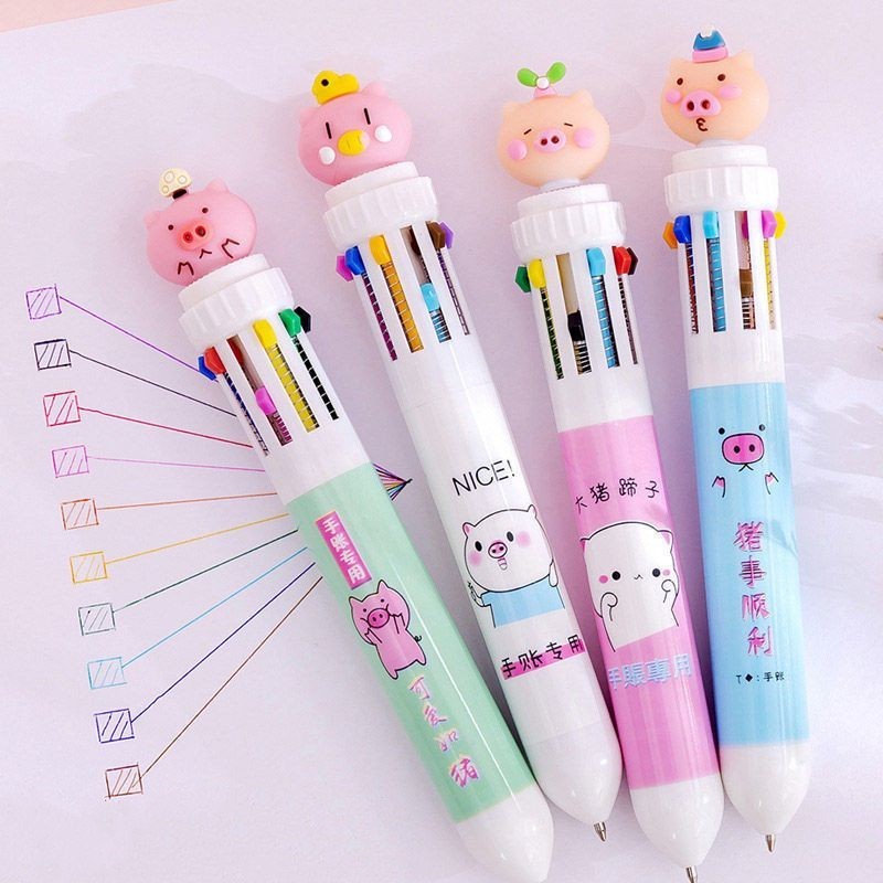 

Pulpen 10 warna/bolpoin motif kartun 10 warna