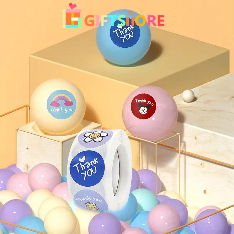 

COD 500 PCS / 1 ROLL STIKER TERIMA KASIH / STICKER THANK YOU Stiker Terima Kasih Stiker Terima Kasih