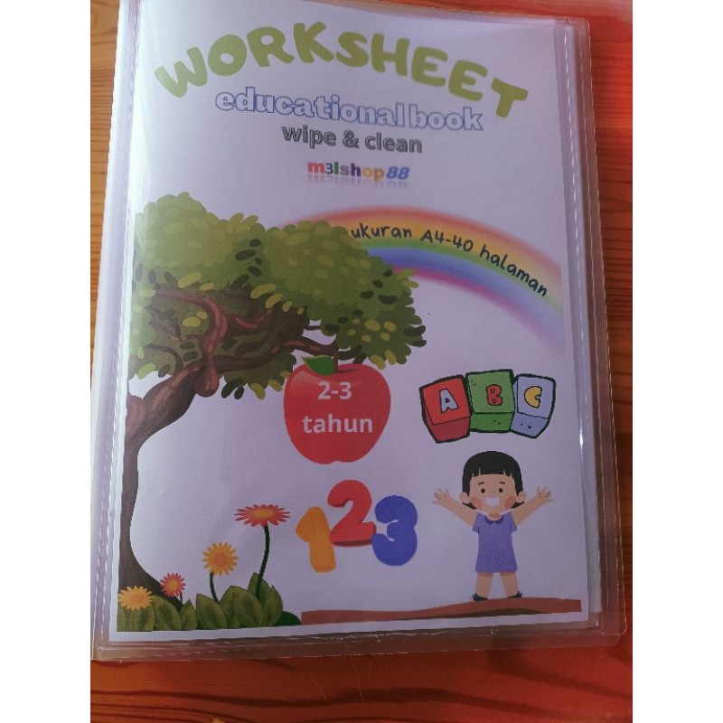 worksheet buku edukasi anak 2-3 tahun