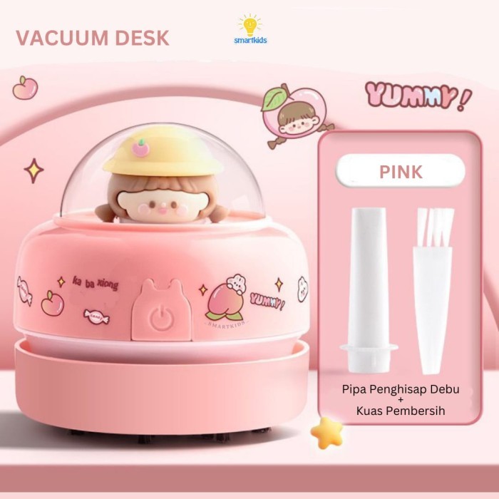 

Vee Stationary Vacuum Cleaner Elektrik Otomatis Pembersih Debu Penghapus Rautan Pensil Mini Desk