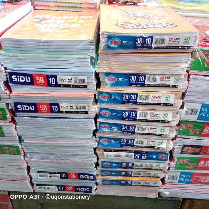 

Vee Grosir Buku Tulis Sidu / Grosir Buku Campus / Grosir Perlengkapan Sekolah Lengkap