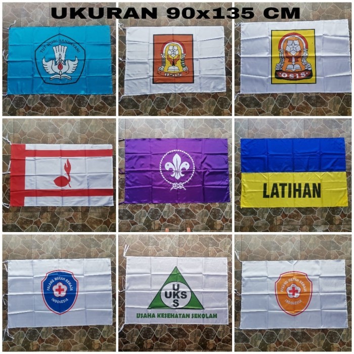 

Vee Bendera Perlengkapan Sekolah Sd, Smp, Sma, Sederajat Ukuran 90X135 Cm