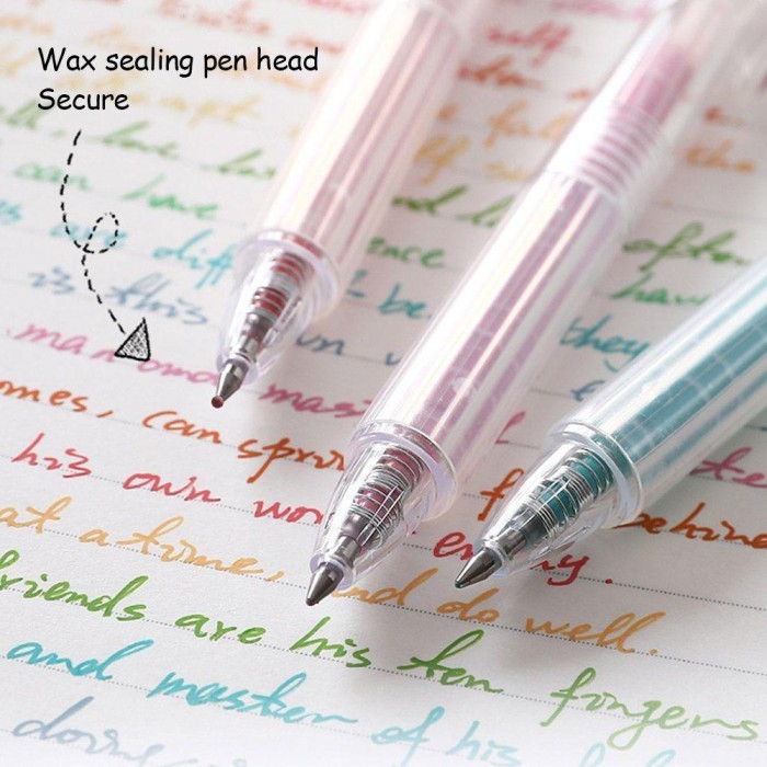 

Vee Karen 9Pcs/Set Pena Gel Set Kantor Sekolah Perlengkapan Alat Tulis