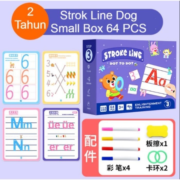 

Bana Pedia Toys - Buku Edukasi Anak Belajar Tracing Wipe And Clean Book