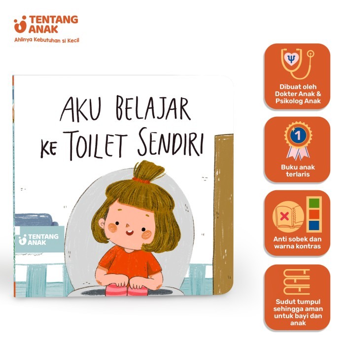 

Bana Tentang Anak - Boardbook Aku Belajar Ke Toilet Sendiri L Buku Anak