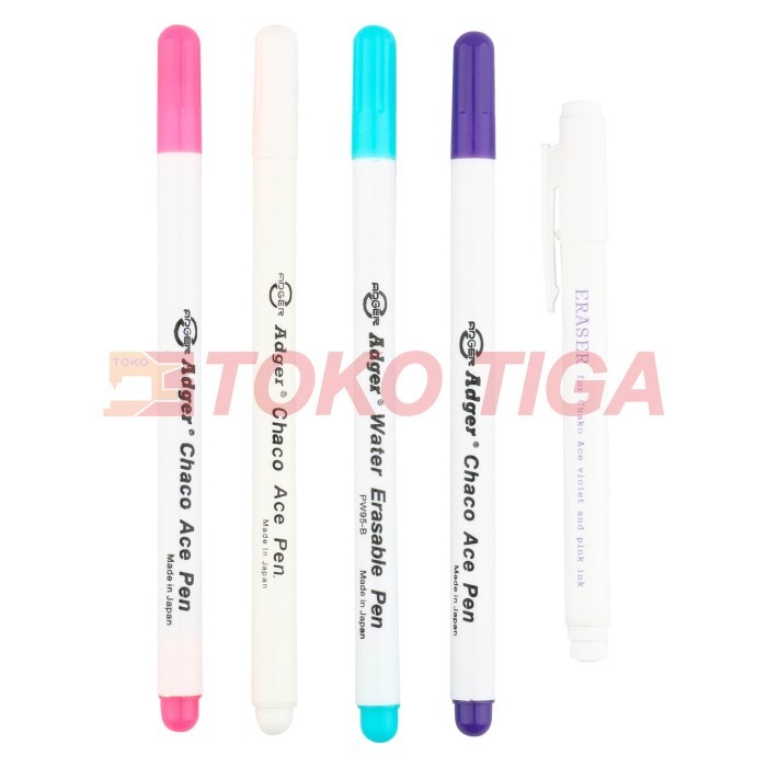 

NEW SPIDOL PENANDA KAIN / WATER ERASABLE PEN / FABRIC MARKER MERK ADGER ORIGINAL QUALITY