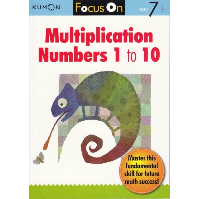 

Bana Buku Anak - Kumon - Focus On Multiplication: Numbers 1-10