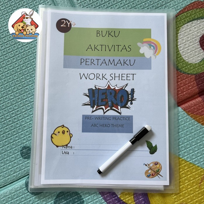 

Bana Worksheet Buku Aktivitas Anak 2 3 4 + Pre Writing Abcd Dan Angka Hero