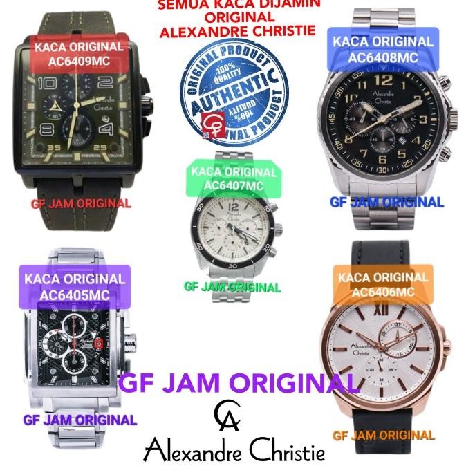 KACA JAM TANGAN ALEXANDRE CHRISTIE AC6405 AC6406 AC6407 AC6408 AC6409