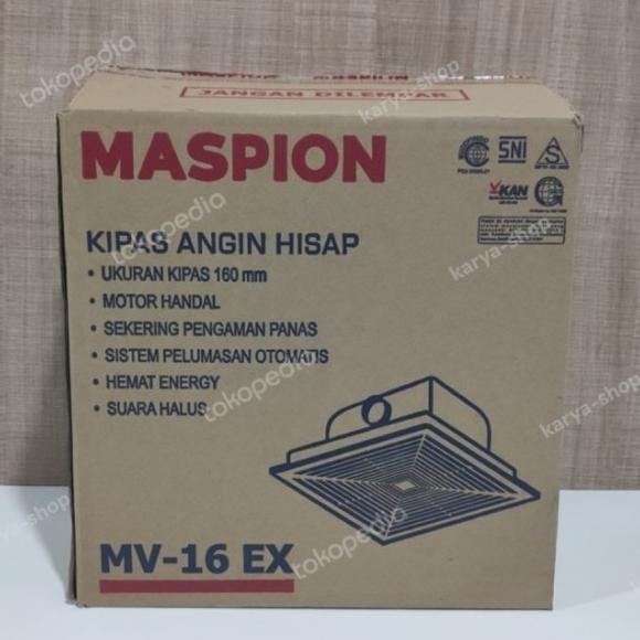 Exhaust Fan Plafon Maspion Plafon Mv 16 Ex 10 Inch Cerobong