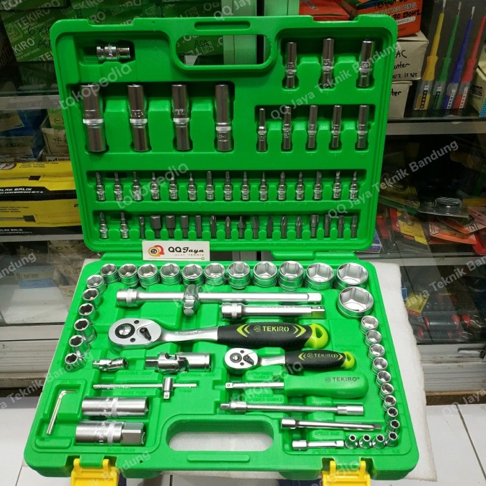 TEKIRO SOCKET SET 94 PC - KUNCI SOK SET 1/4 DAN 1/2 INCHI