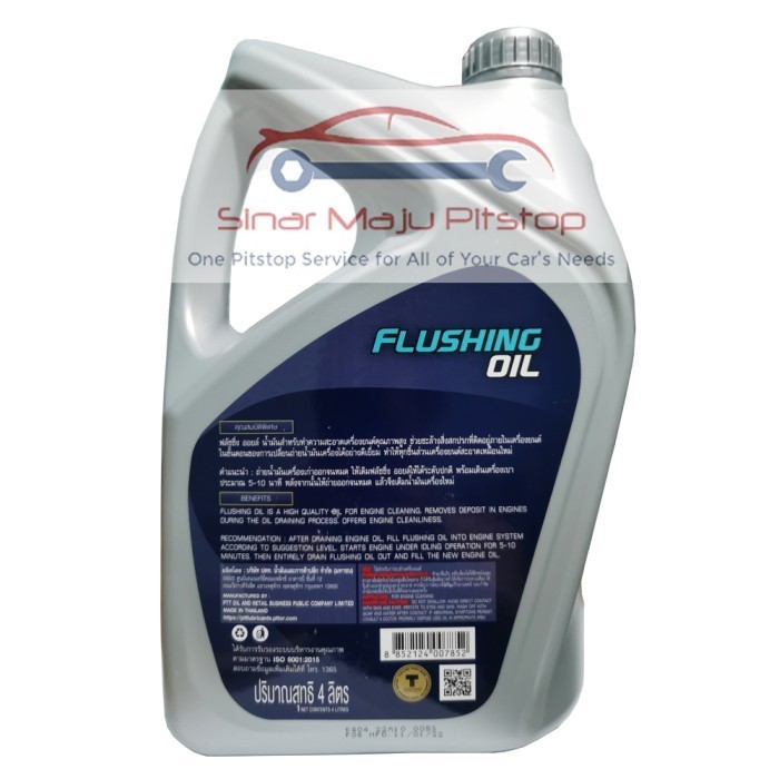 FLUSHING OLI MESIN Mobil Bensin Diesel Saat Ganti Oli - PTT 4 Ltr ASLI