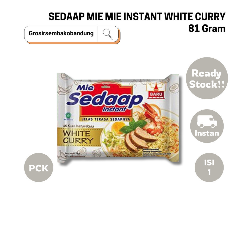 

SEDAAP MIE MIE INSTANT WHITE CURRY PCK 81g - 1 Pcs - Kota Bandung