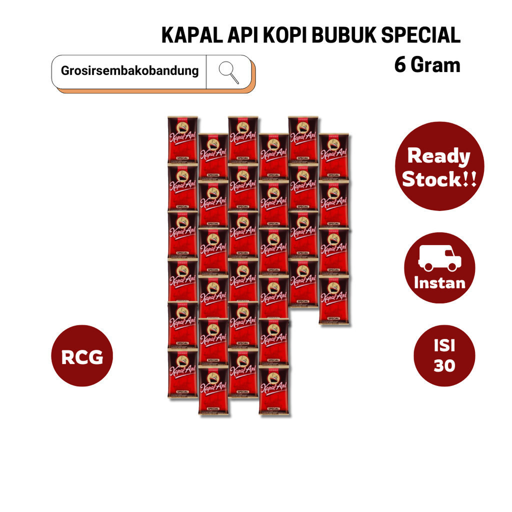 

KAPAL API KOPI BUBUK SPECIAL RCG 10x6g - 3 Rcg - Kota Bandung