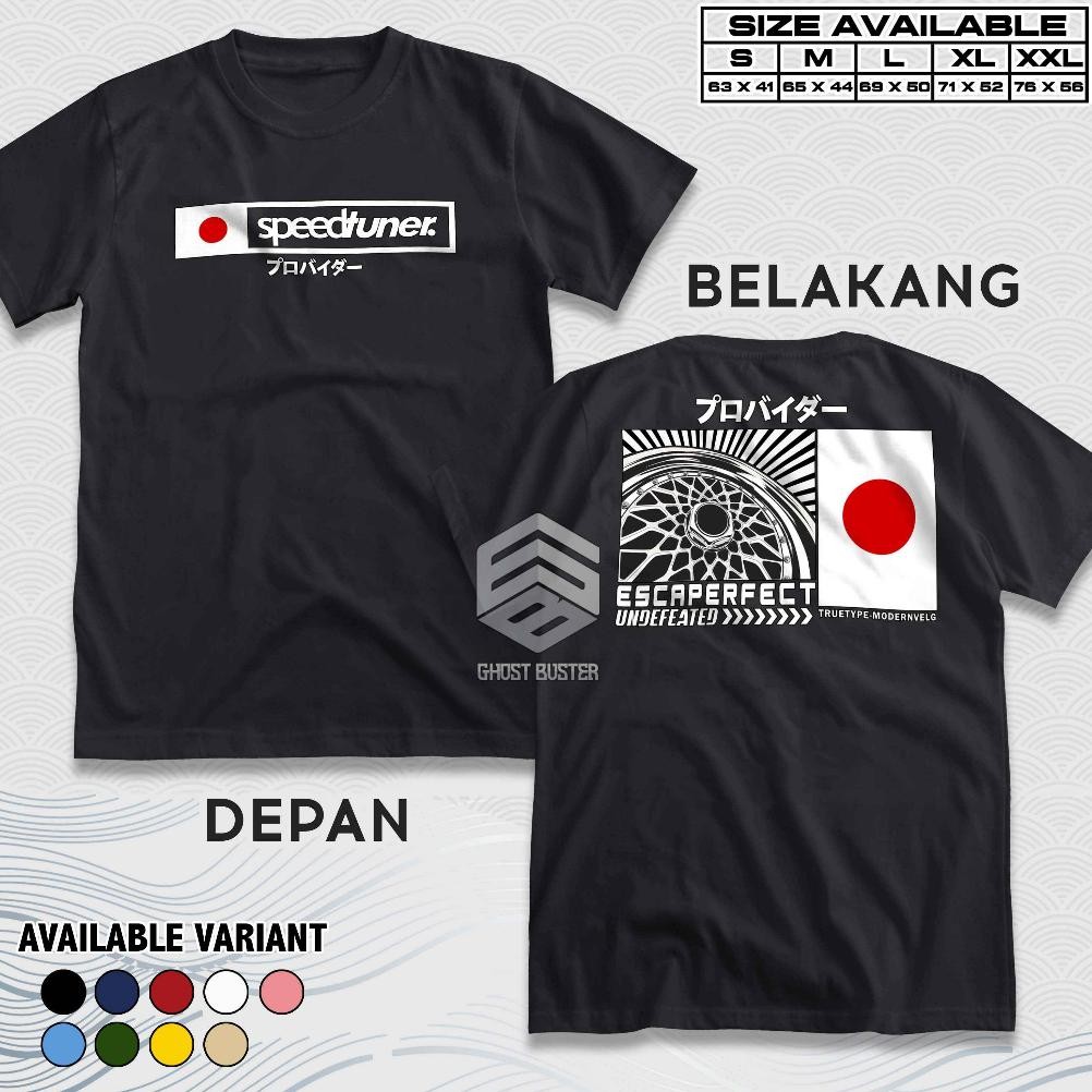 Promo Kaos Racing Speedtuner Escaperfect Japan Baju Distro Motor Mobil Tshirt Otomotif Gba883