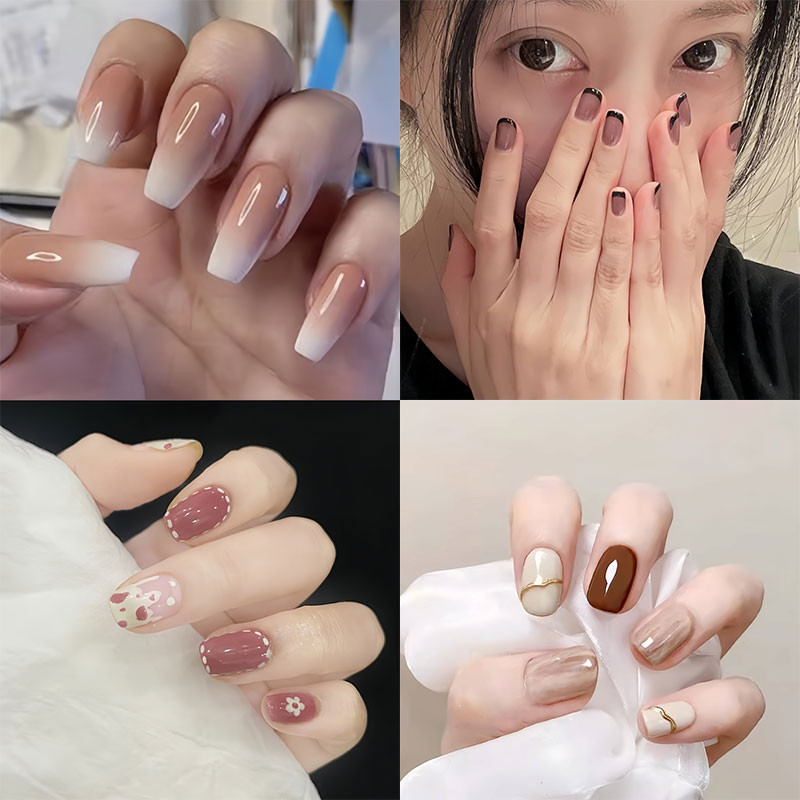 Kuku Palsu Nail Art 24pcs Kuku Palsu Anak Nail Art Kuku Palsu Lem Kuku Palsu