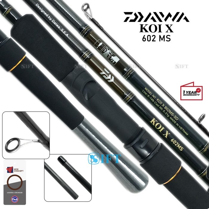 Populer Joran Daiwa Koi X Fuji Guides Galapung Mas Galatama Lele Bawal Ift