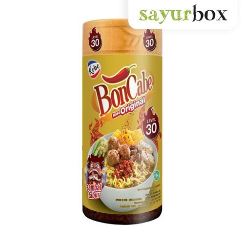 

Kobe BonCabe Sambal Tabur Original Level 30 35- 40 gram Sayurbox