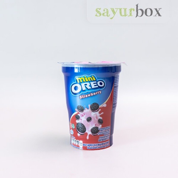 

Oreo Biskuit Mini Strawberry 61,3 gram Sayurbox
