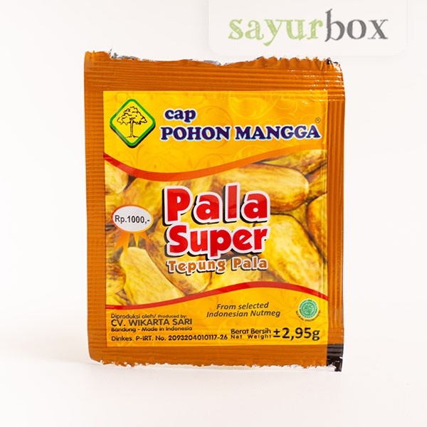 

Cap Pohon Mangga Bubuk Pala Organik 2,95 gram Sayurbox