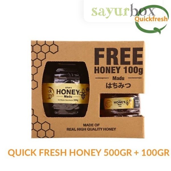 

Quick Fresh Honey Jar 500gr plus 100gr 1 pack Sayurbox
