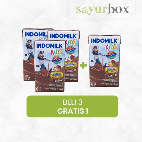 

Bundling - 4 x Indomilk Kids Susu UHT Cokelat 115 ml Sayurbox