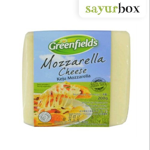 

Greenfields Mozzarella Cheese Block 200 gram Sayurbox