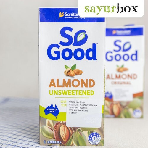 

So Good Almond Milk Unsweetened 1 liter Sayurbox