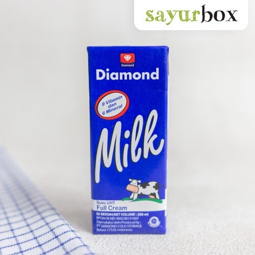 

Diamond Susu UHT Full Cream 200 ml Sayurbox