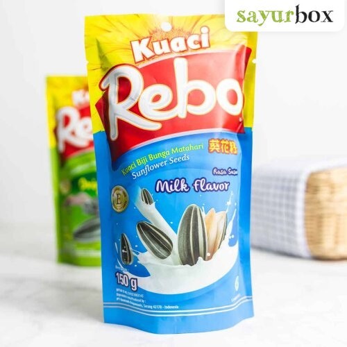 

Rebo Snack Kuaci Milk 150 gram Sayurbox