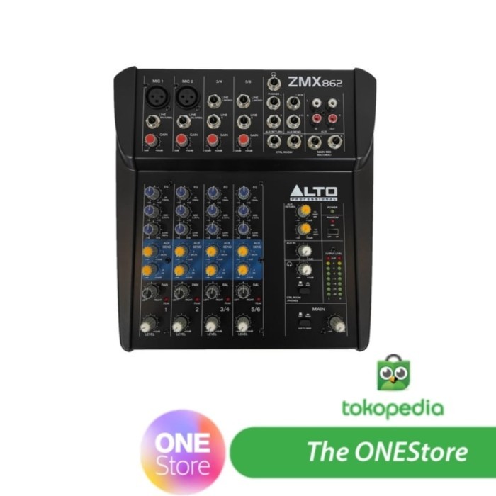 Mixer ALTO ZEPHYR ZMX862 6-Ch, 8 Input, 2 bus w/mic pre's,EQ