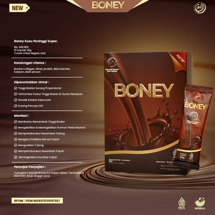 

READY STOCK SUSU BONEY PENINGGI HERBAL/ NAIK 5-15 CM/ 1 SUSU + 1 BONEY !!!!!