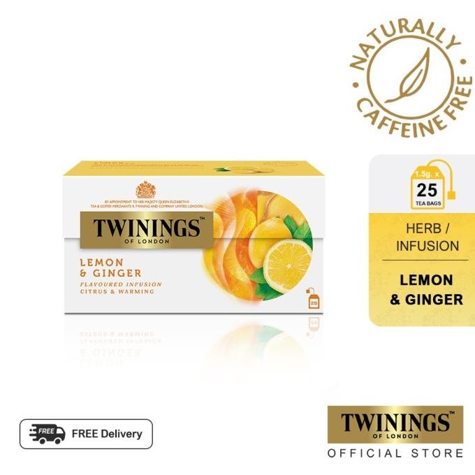 

NEW PRODUK TWININGS TEH CELUP RASA LEMON & GINGER TEA 25X1.5GR !!!!!